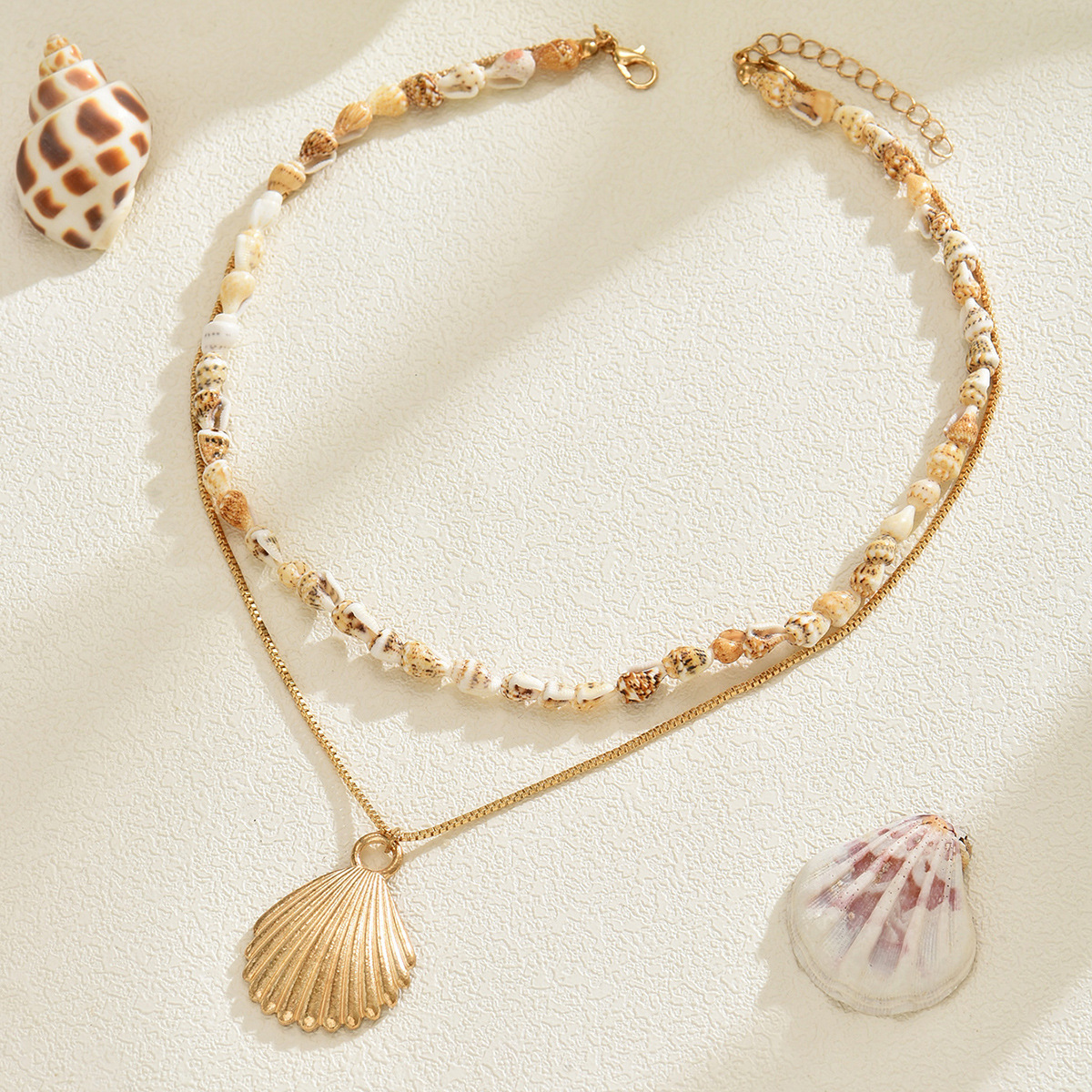 Shell Pendant Hot Selling Fashion New Beautiful Clavicle For Women, Elegant Versatile Design Thin Chain Conch_voghion.com