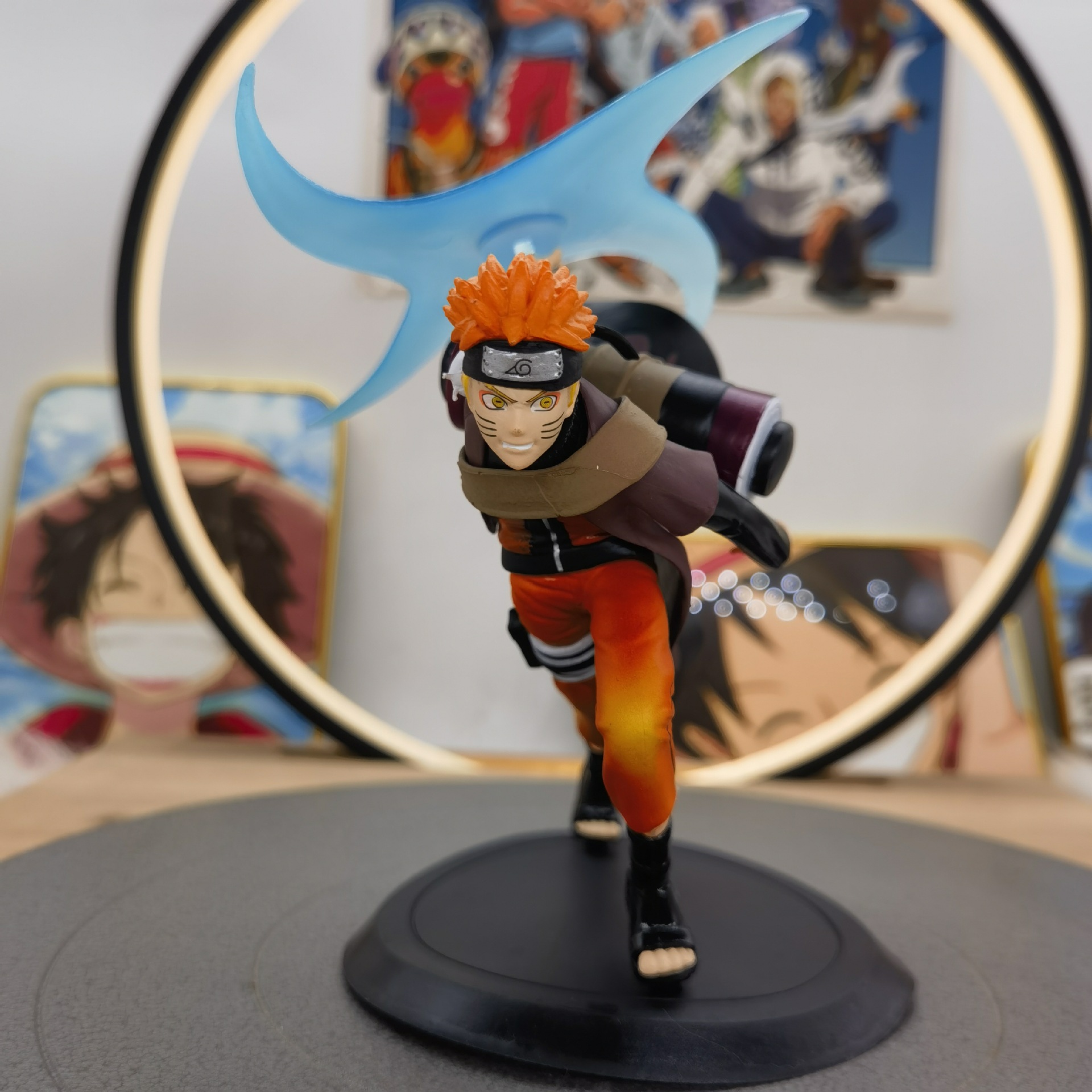 나루토 손으로 만든 소용돌이 나루토 장식품 2 세대 다밍 맨 인형 PVC 장난감 공장 재고