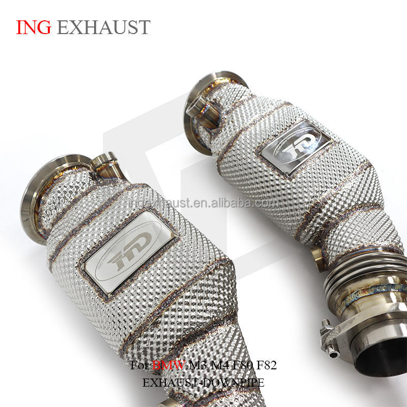 Suitable for BMW M3 M4 F80 F82 S55 3.0T stainless steel catalytic exhaust pipe high performance 2014+