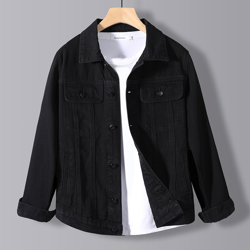 Spring and Autumn Denim Jacket for Men, Korean Style, Slim Fit, Fashionable, Retro, Handsome, Casual Jacket, Trendy Denim Clothing, Aliexpress