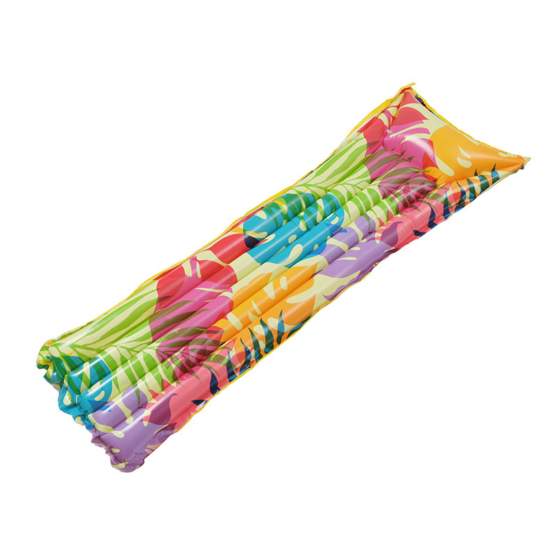 Transfronterizos arco iris flotante de pvc sillón de agua para adultos entretenimiento cama flotante montar flotante