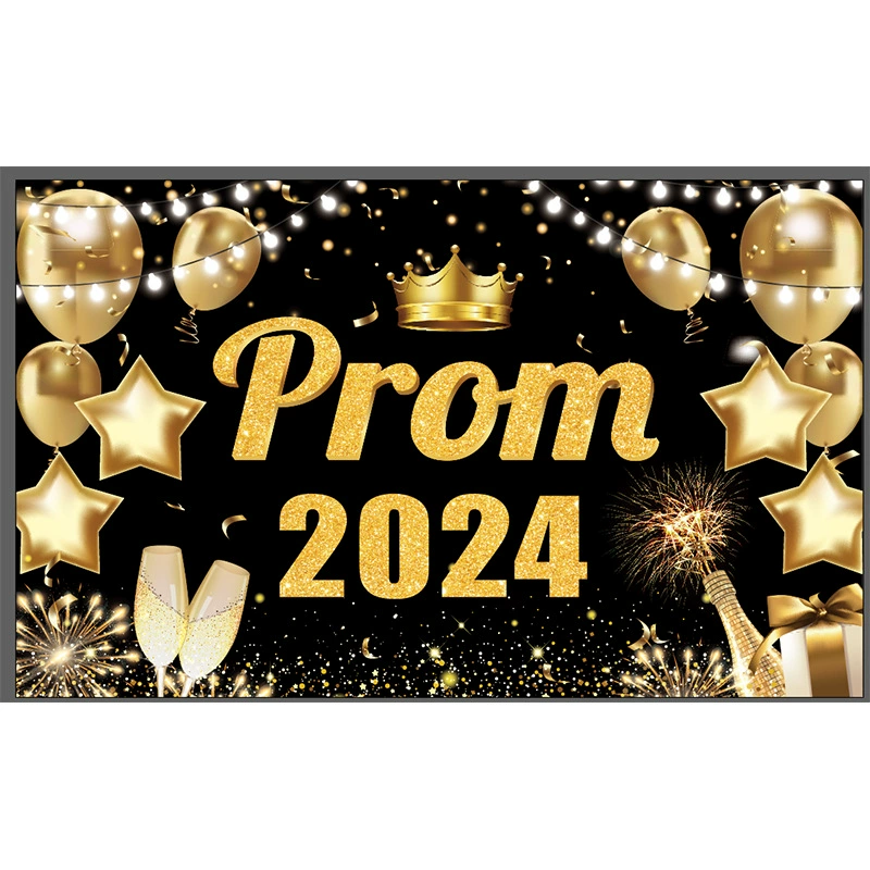 180X110 баннер выпускной сезон Prom 2024 фон занавес выпускной вечеринки реквизит