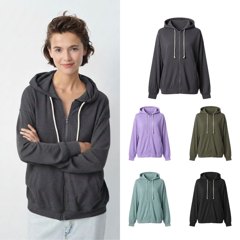 @Mv Bai Baihe's Same Style Soft and Waxy Zipper Sweatshirt + Straight Pants Autumn and Winter New Suit