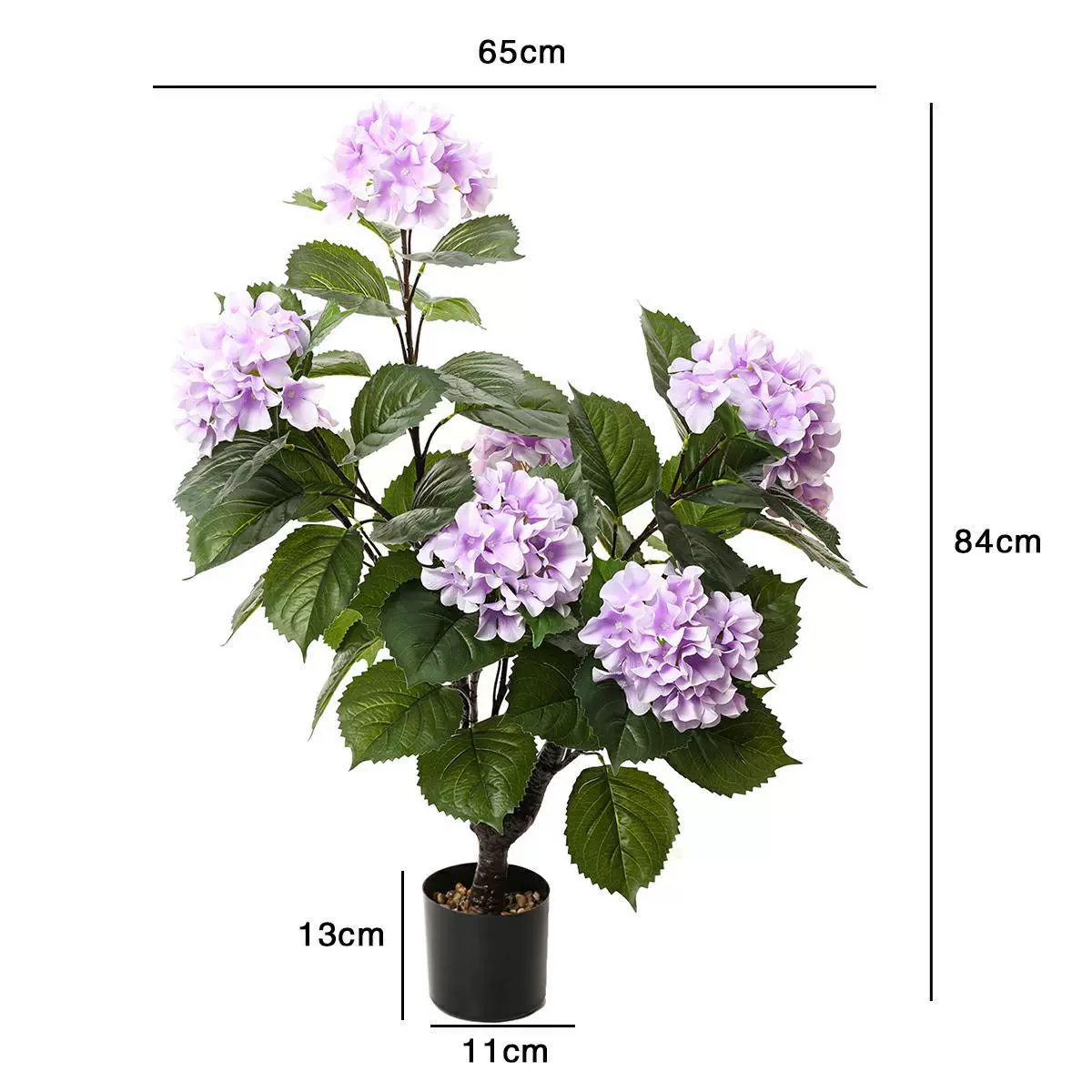 仿真绣球树盆栽盆景PE材质客厅大厅会议厅装饰仿真花绣球树盆栽