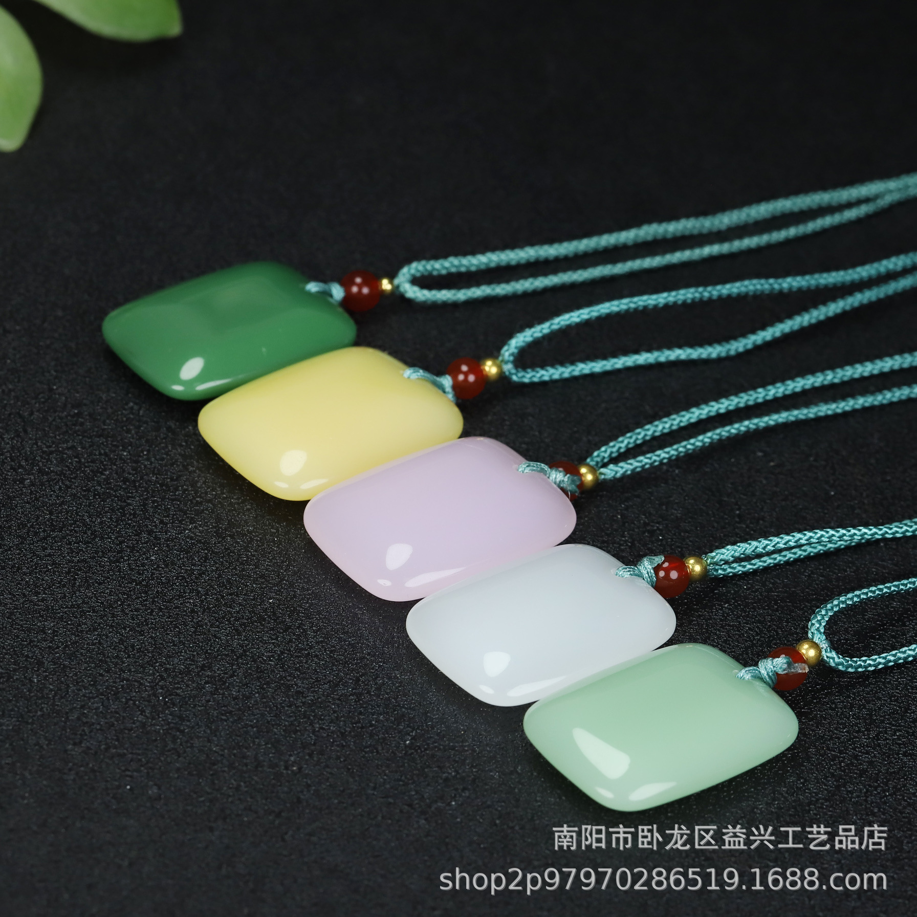 高品质天然新疆金丝玉平安扣白玉青玉无事牌项坠毛衣链平安无事