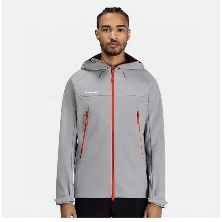Mammoth Men's and Women's Couple Clothes Cabinet 3K Outdoor Bird Windproof Waterproof Hooded Soft Shell Jacket Jacket Jacket