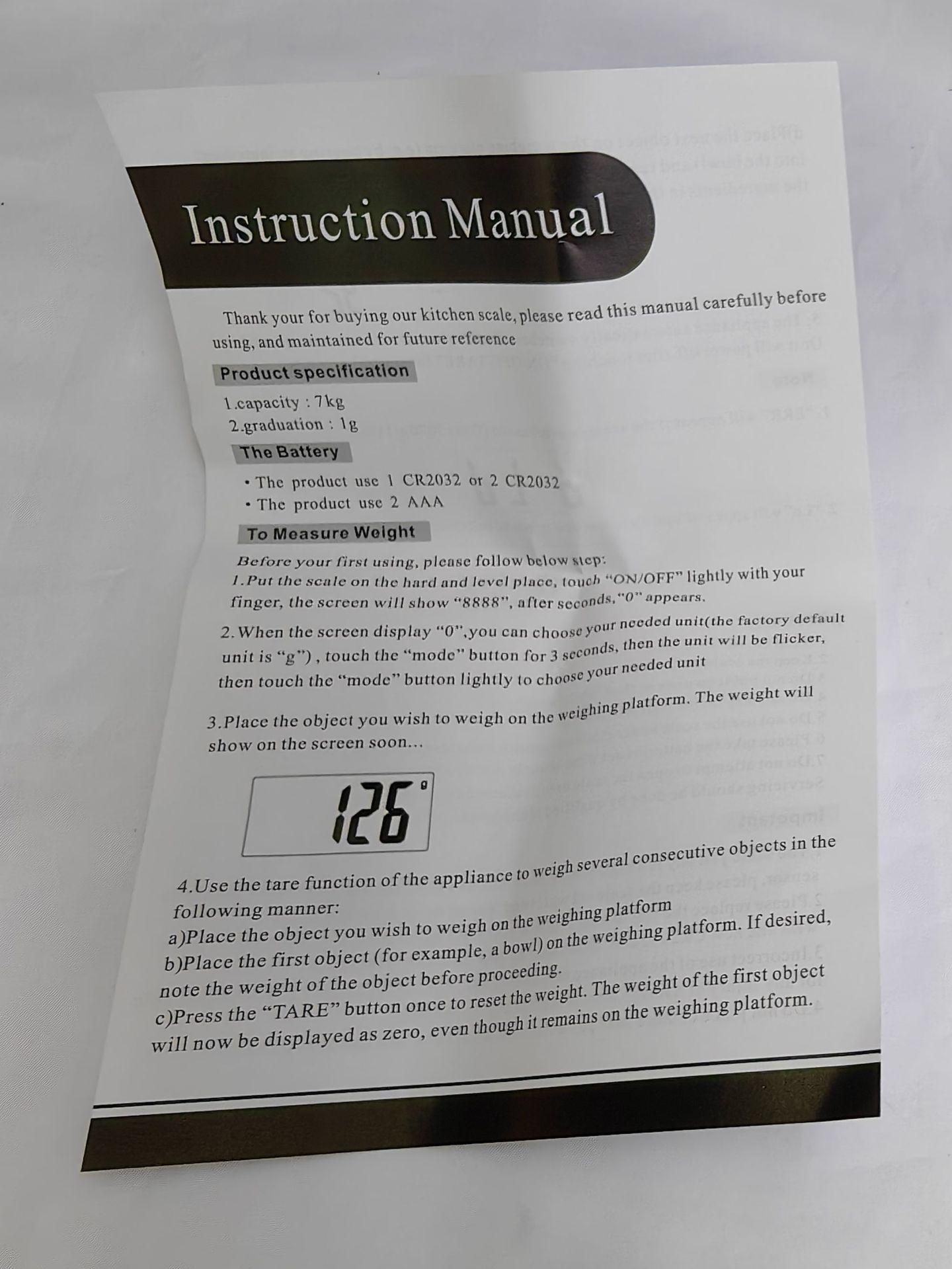 2023 nueva báscula de cocina báscula electrónica báscula de horneado báscula de gramo báscula de pan 7kg / 1g