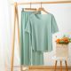 Summer Ladies Home Wear suit Ice Silk Short Sleeve Draped Shorts Pajamas Pants Half-length Pants Threaded Underwear Batch