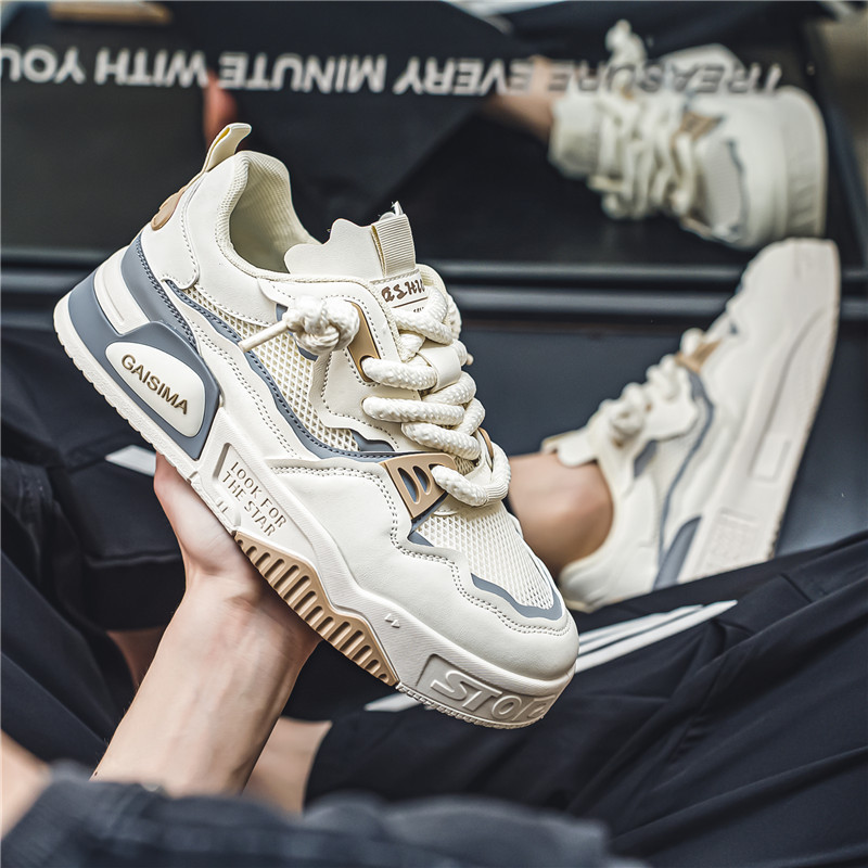 Trendy 2024 Summer New Outdoor Breathable Mesh Panel Shoes, Fashionable Casual Men's Niche Trendy Shoes Wholesale_voghion.com