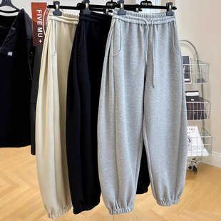 B446# Imitation Cotton China Cotton Fuzhen Super (Official Figure Real Price) Exotic Size 300 Jin Loose Waist Pants