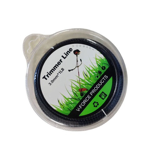 Factory wholesale lawn mowing line 2.4/3.0 square round twist steel wire sawtooth nylon bubble shell 15 meters lawn mowing rope