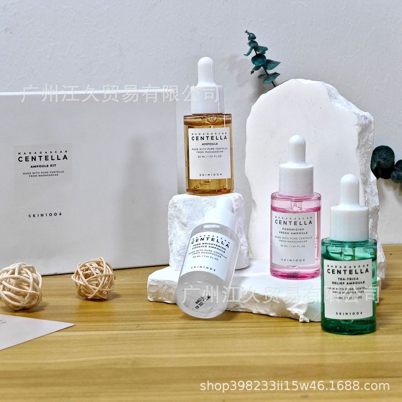 韩国skin1004积雪草精华液限量套盒面部护理套装四色精华理肤天使|undefined