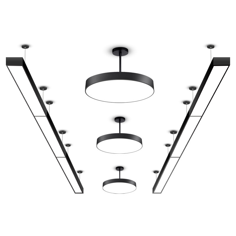 Barbería lámpara especial barbería super brillante sala de transmisión directa sin sombra tienda supermercado comercial en línea salón de peluquería lámpara candelabro