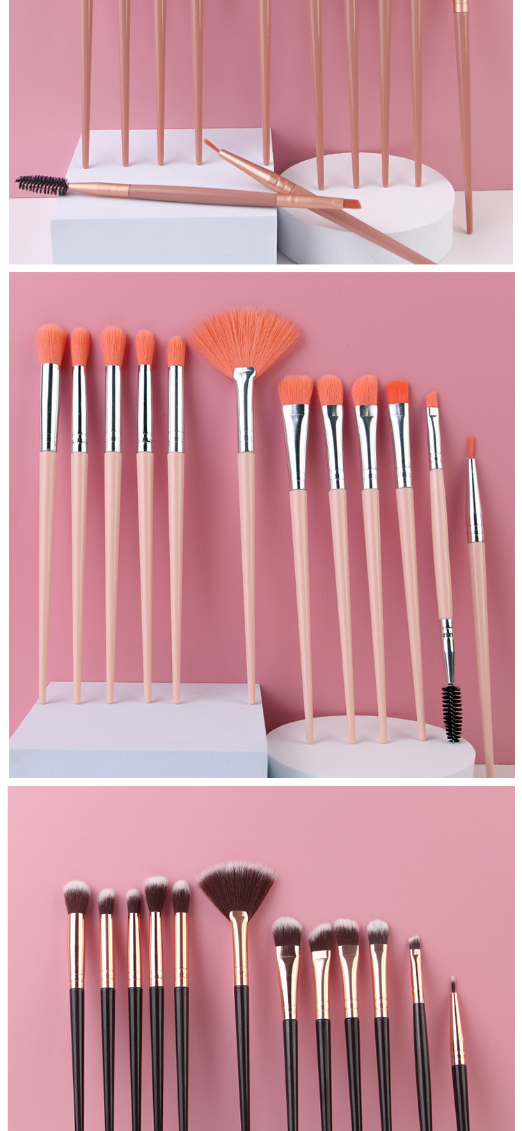 Simple Style Artificial Fiber Plastic Handgrip Makeup Brushes 1 Set display picture 1