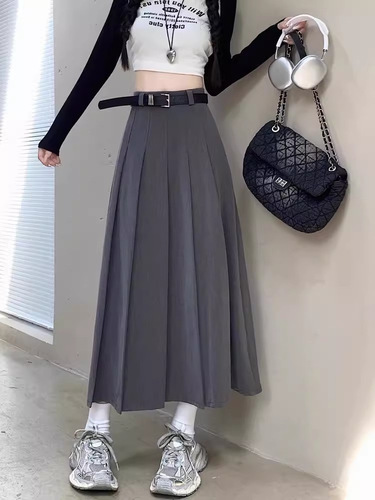 T-shirt outerwear, JK uniform shirt, A-line mini skirt, pleated skirt, women's autumn/winter and spring summer two-piece set dress