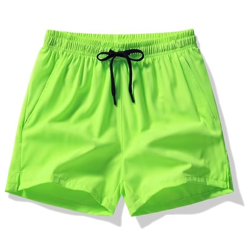 Ice Silk Shorts Men's Summer Running Three-point Loose Tight Waist Pocket Zipper Sports Casual Basketball Pants Quick-drying