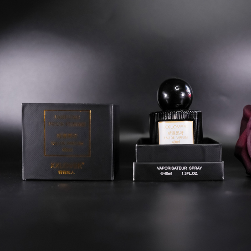 Perfume Xixi Lovers Black Ya para Mujer, Fragancia Ligera y Duradera, Alternativa Fresca a Black Duck, 40 ml, Caja de Regalo, Venta al Por Mayor