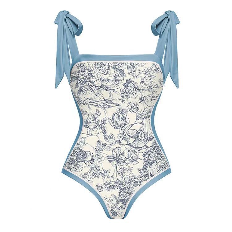 Maillot de bain trois pièces rétro couvrant ventre plage_voghion.com