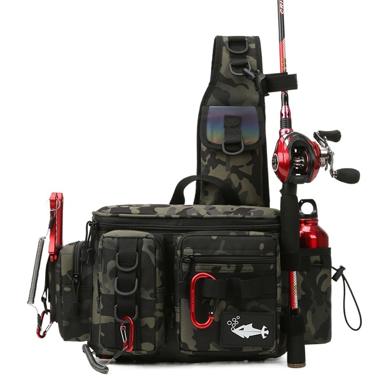 2023 Luya Bag New Multifunctional Fishing Bag Travel Outdoor Sports Shoulder Crossbody Luya Waist Bag Men's Factory