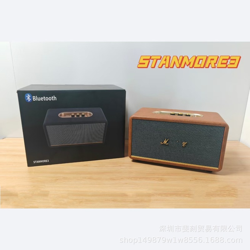 外国貿易クロスボーダーstanmore 3中号三世代無線bluetoothスピーカー大出力レトロ木質皮革音響|undefined