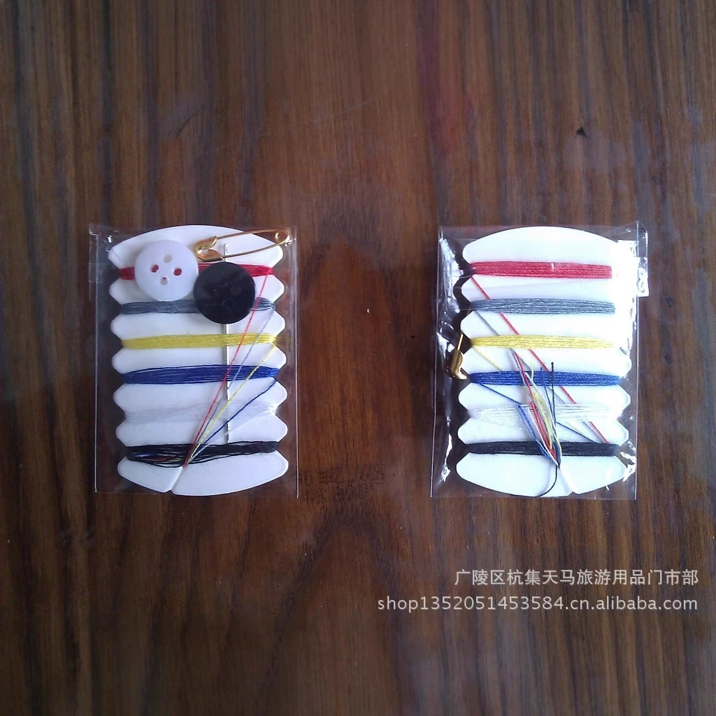 Набор для шитья одноразовые гостиничные принадлежности 6 ниток все виды швейного набор 6 цветов ниток Бесплатная доставка (кроме отдаленных районов)