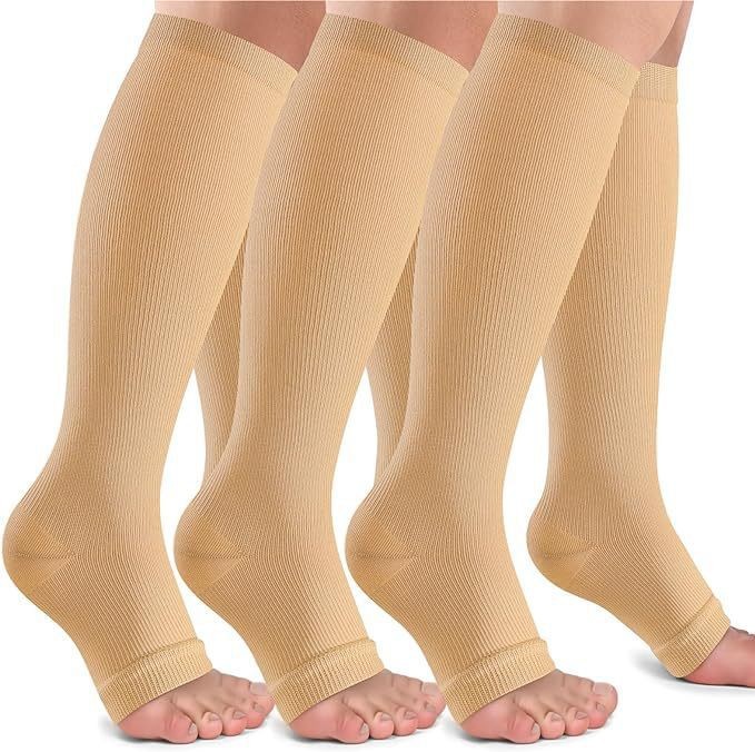 Calcetines de Compresión Largos de Nylon, Antideslizantes y Transpirables para Correr image 66