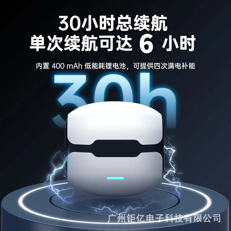 2025新型無線bluetoothイヤホン低遅延半入耳通用ゲーム運動ミニ航続快適安卓|undefined