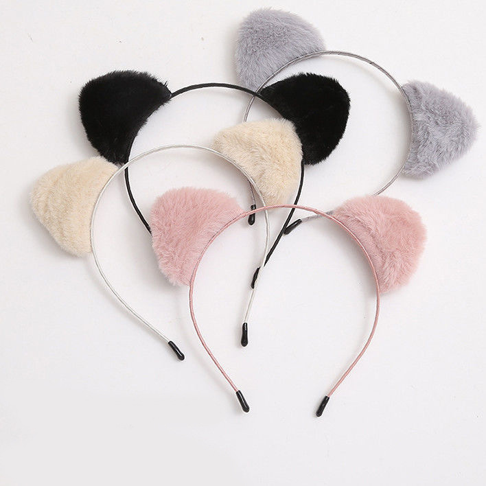 Hairband for women washing their faces in autumn and winter, cute cat ears, fluffy hair clip, Internet celebrity, new hair accessory in 2025, headband pic 3