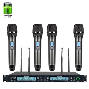 Rechargeable Wireless Microphone, Popular Lavalier Headset, Handheld Microphone for Speech, Stage, Outdoor, Home, Ktv, New Model