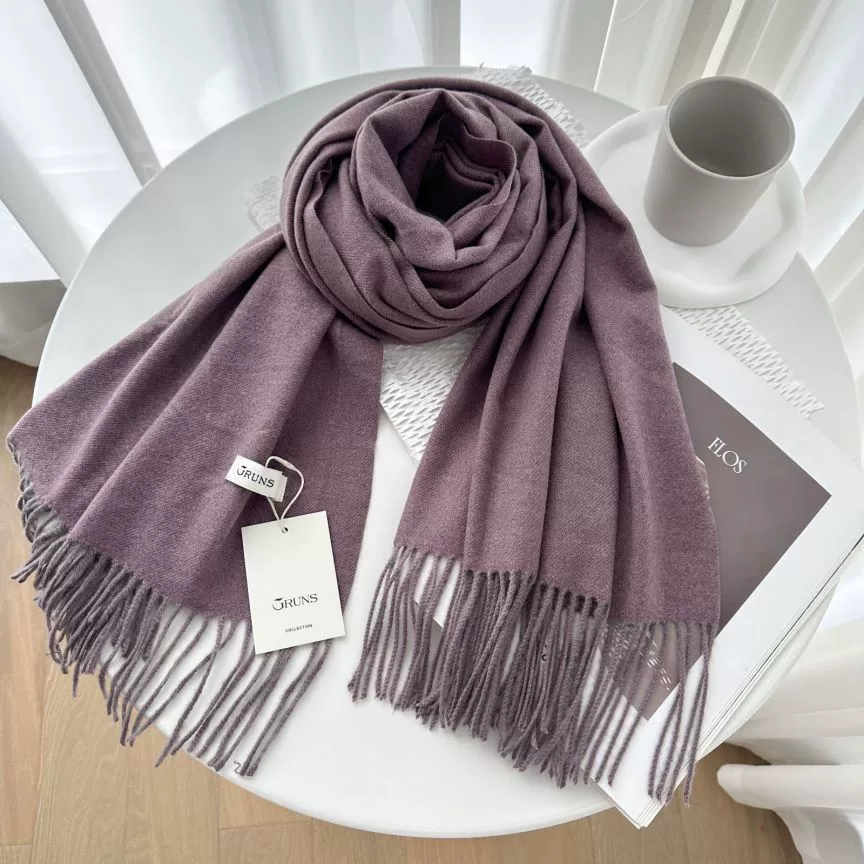 Demi‑season warm cashmere scarf, universal cloak wrap, 200 cm, 250 g, many colors