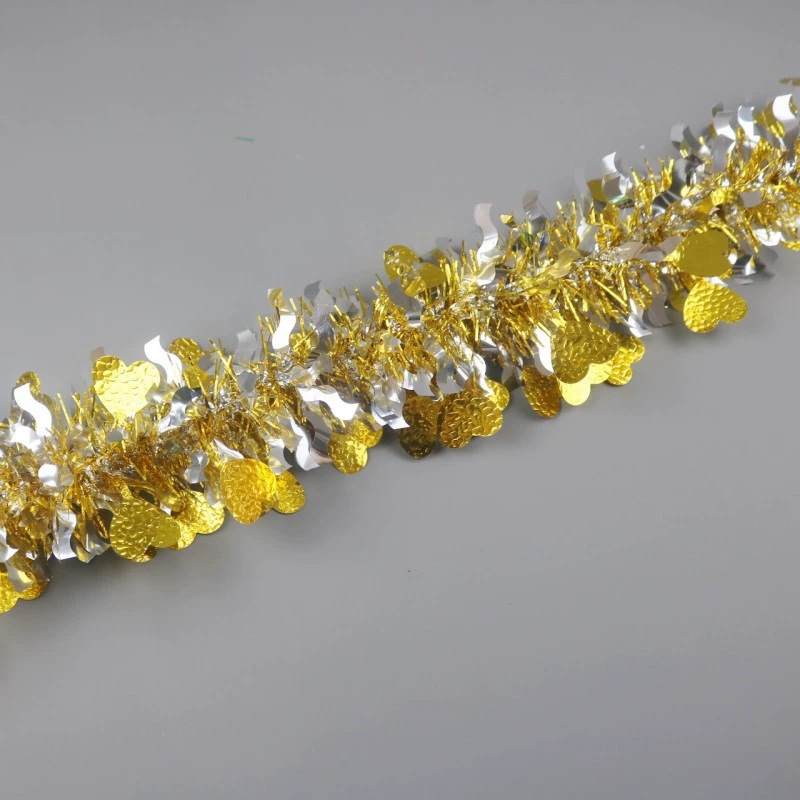 Fiesta de Navidad transfronteriza decoración de piedra cimetiera amor tira de color dibujo de flores para eventos de boda tira de lana