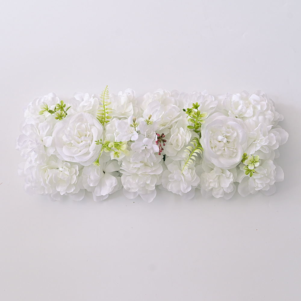 2025 Amazon nuevos productos transfronterizos bodas flores de bodas decoración de pared flores de seda rosa color macarón filas de suelo