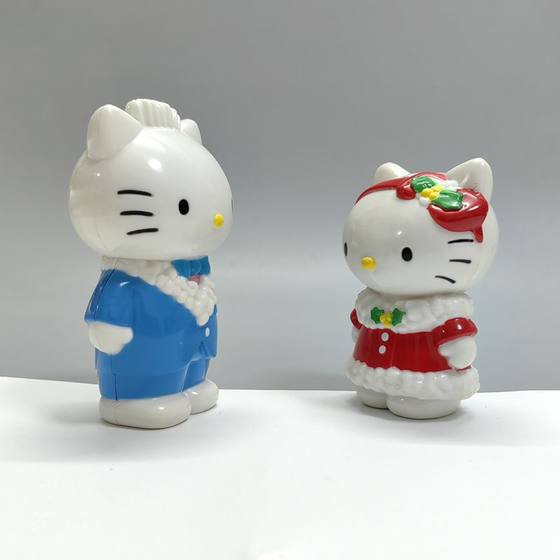 Wedding Dress Christmas Boxed KT Cat Ornaments One Man and One Woman 2 Doll Color Boxed DIY Material Doll