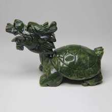龙龟玉石摆件天然雕刻礼品客厅办公室开张装饰母子龙龟镇宅