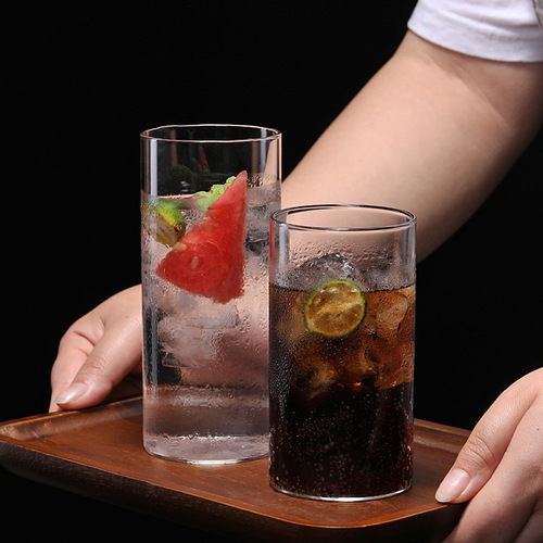 High borosilicate glass simple cup tea cup transparent creative milk cup straight cup tea brewing cup manufacturer