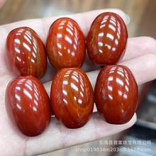 战国红色缠丝天眼玛瑙鼓珠桶珠散珠路路通手串手链编织diy配件