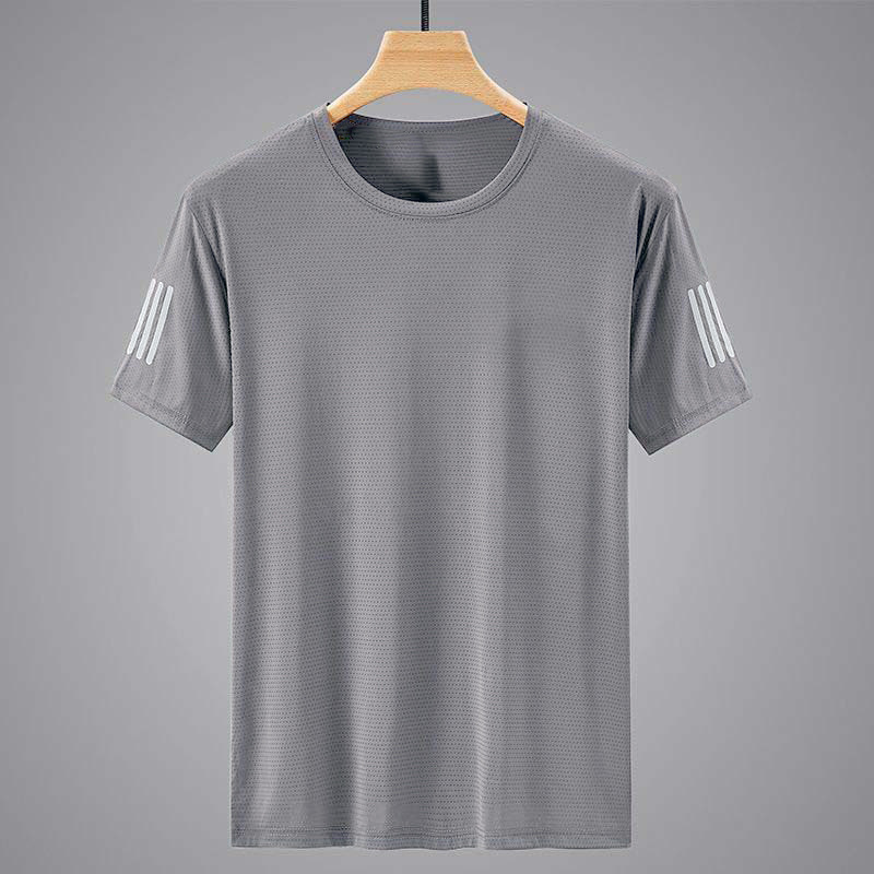 アイスシルク Tシャツ 夏 メンズ ラウンドネック 速乾 アイスシルク Tシャツ メンズ ラウンドネック 速乾 半袖 薄手 通気性 半袖 大きいサイズ|undefined