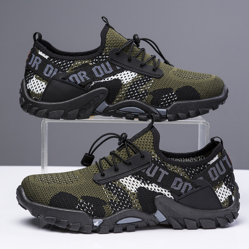 Cross-border foreign trade men's shoes  spring new outdoor hiking shoes European and American sports trendy shoes breathable non-slip shoes for men