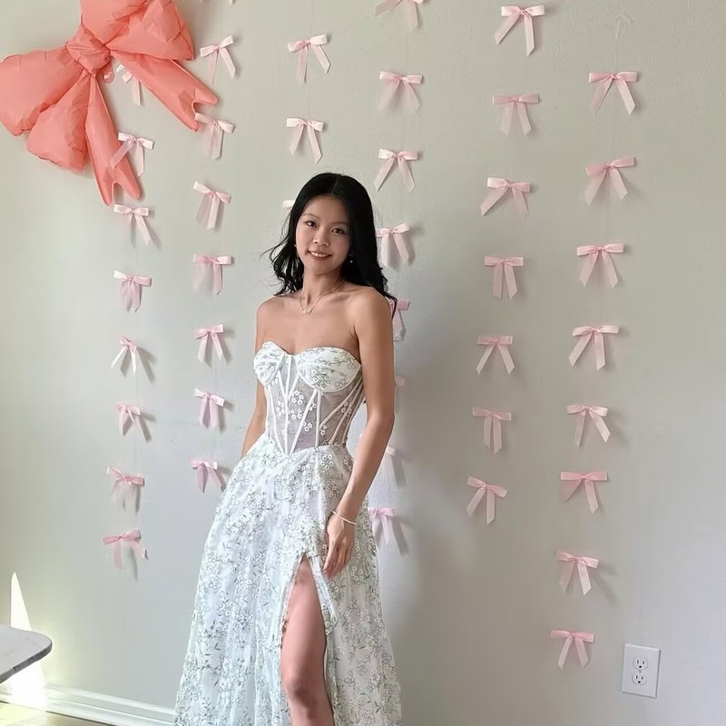 クロスボーダーピンクリボンフラワーハンギングペンダントプリンセスパーティーパーティー姉妹バレエスタイル写真背景フラグ|undefined