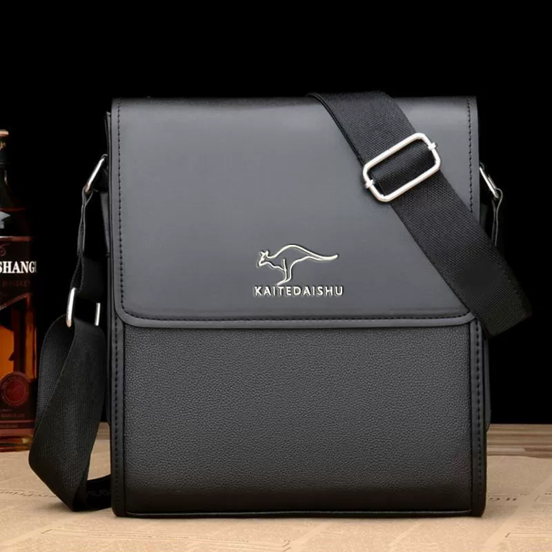 Сумка через плечо из натуральной кожи, прочная casual crossbody, коричневая или черная