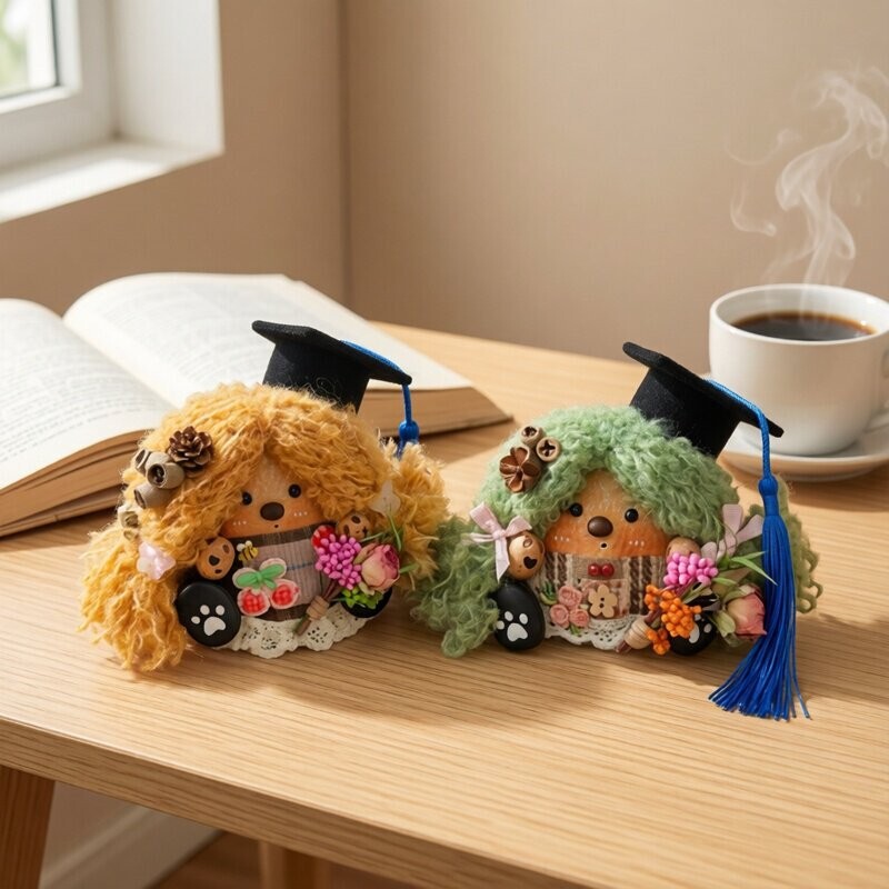 Yunnan Keting Soybean Pod Doll Pendant Decoration DIY Material Kit Graduation Season Gift Bean Pod Handmade Material Kit