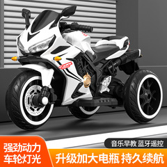 New children's electric three-wheel motorcycle battery rechargeable male and female children can sit on 3-12 year old baby toys