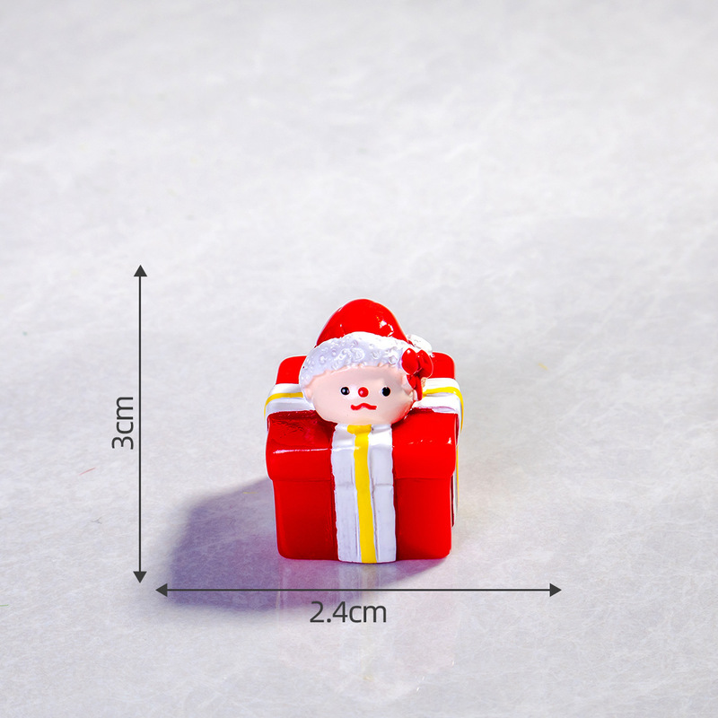 樹脂アクセサリークリーム接着剤手作り diy シーンクリスマスマイクロ風景装飾品漫画立体雪だるま装飾品|undefined