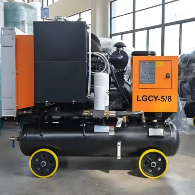Kaishan Brand Lgcy-5/8 Diesel Screw Air Compressor Lgy-5/8 Electric Screw Air Compressor 5 Cubic Meters (Hava kompressorları)