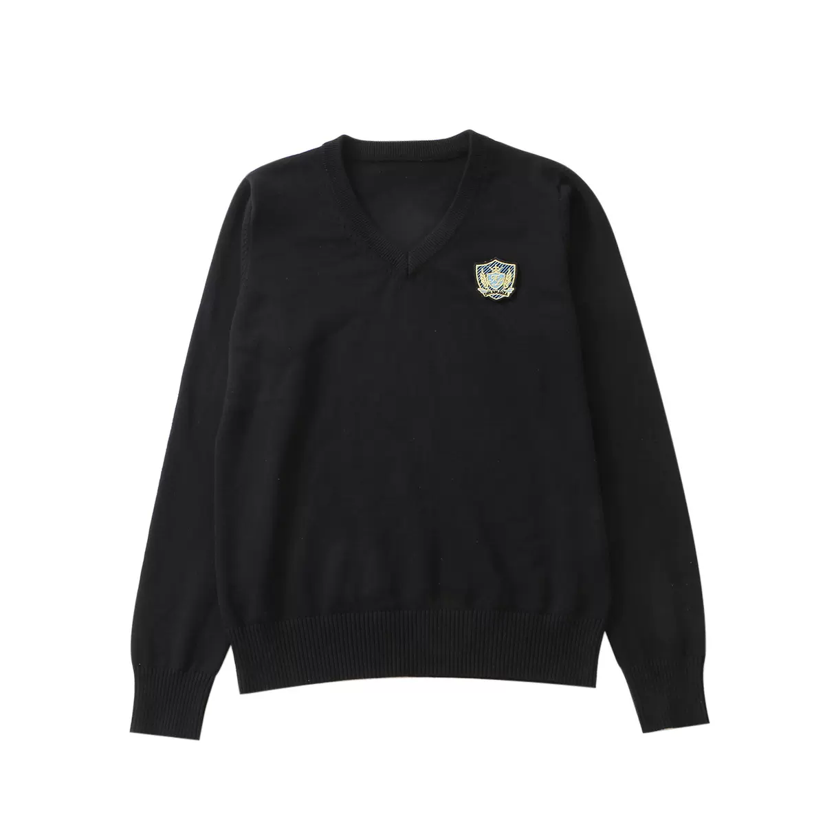 川岛风铃毛衣日系学院风基础款jk秋冬套头制服针织上衣女