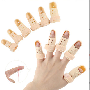 Fixed Pe Finger Sleeve Basketball Finger Protector Fixed Splint in Stock 5-Finger Set