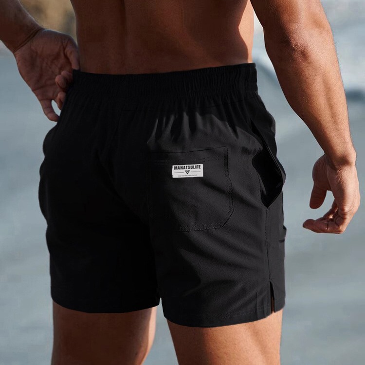 Muscle Men's quick-drying sports shorts men's breathable training fitness pants summer sweat-absorbent casual outdoor three pants