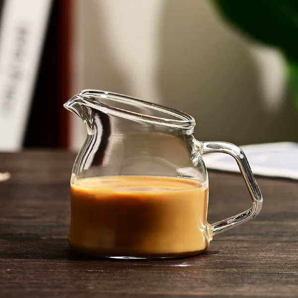 Cross-Border Pearl Cotton High Borosilicate Glass Small Milk Cup Coffee Cup Sauce Container Milk Jug Milk Honey Cup Sugar Bowl