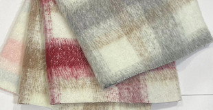 Woolen Woolen Long Wool Large Plaid Coat Clothing/shoes and Hats/bag Fabric Shaoxing Fabric