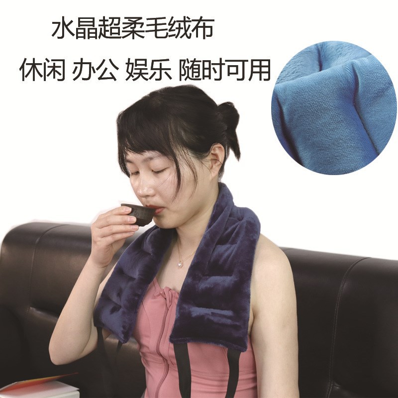 국경 간 새로운 핫 압축 스카프 물리 치료 어깨 패드 가열 목 베개 전자 레인지 가열 O 아마씨 충전 난방 보호